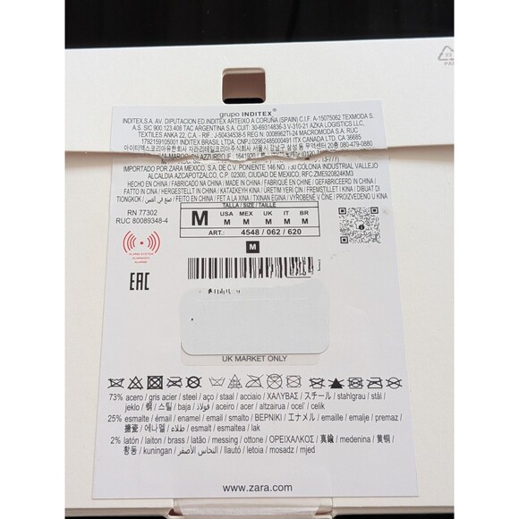 ZARA Earrings Woman NWT Maximalist Pink Enameled Flower Hawaiian 3D Hibiscus - Picture 10 of 10